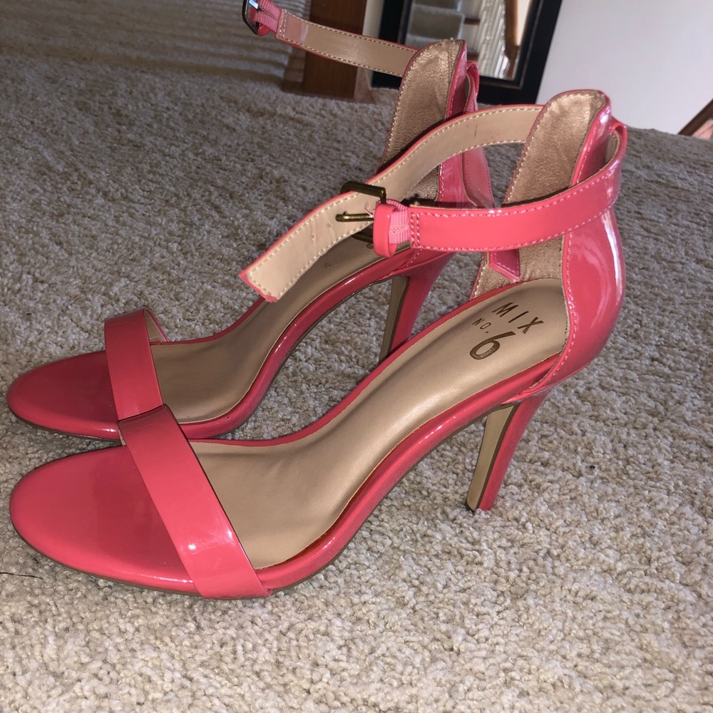Pink Ankle Strap Heels